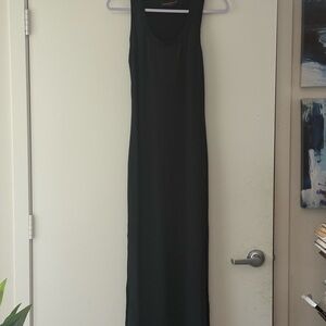 Absolutely Black Scoop Neck Maxi Dress